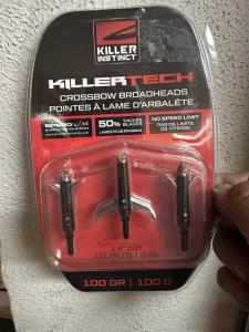 KillerTech 100 Grain Expandable Crossbow Broadheads 3-Pack