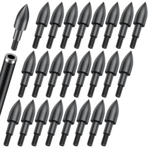 Pawfly 24 Pcs 100 Grain Screw-in Field Tips