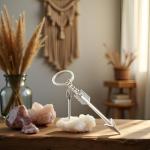 Silver Bow and Arrow Keychain for Archers