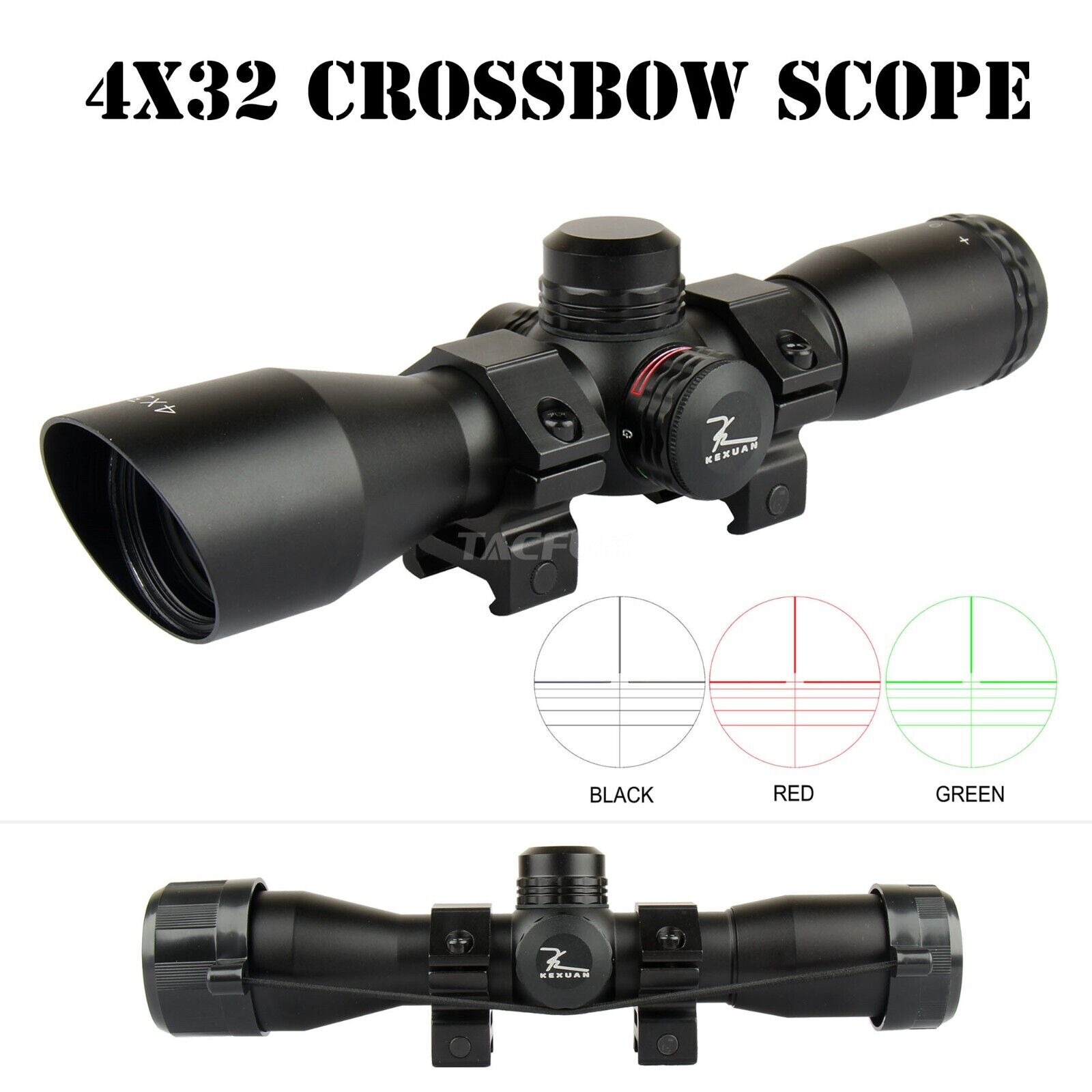 Compact 4X32 Crossbow Scope with Reticle
