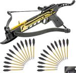 80LB Self-Cocking Crossbow with Adjustable Sights