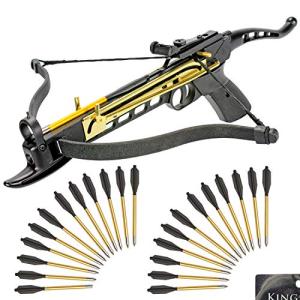 KingsArchery Self-Cocking Crossbow Bundle with Extras
