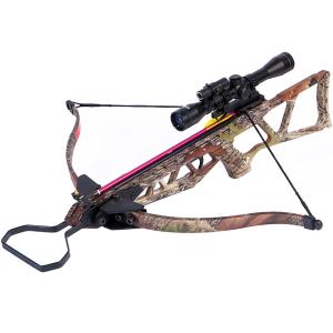 180 lb Camo Hunting Crossbow with Scope & Bolts