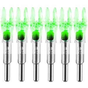Lighted Arrow Nocks with High-Visibility LED, 6-Pack