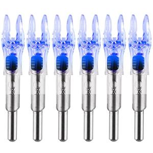 KEAUP 6-Pack LED Arrow Nocks with Switch