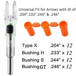 Lighted Nocks for Arrows - 12 Pack Set