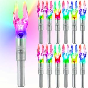 KEAUP Lighted Arrow Nocks for Archery – 12 or 6 Pack