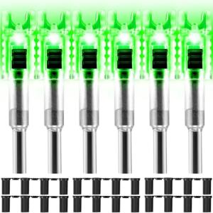 KEAUP 6-Pack LED Lighted Crossbow Nocks