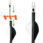 KEAUP 6-Pack Lighted Arrow Nocks with Switch