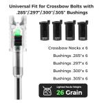 KEAUP 6-Pack LED Lighted Crossbow Nocks