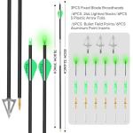 KEAUP 31" Carbon Arrows with Lighted Nocks