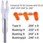 KEAUP 6 Pack LED Lighted Nocks for Arrows