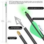 KEAUP 6 Carbon Hunting Arrows with Broadheads
