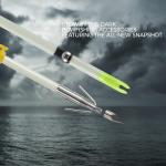 KEAUP 6 Pack Luminous Bowfishing Arrows with Broadheads