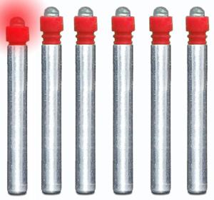 KEAUP 6 Pack Red LED Bobber Light Batteries