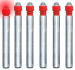 KEAUP 6 Pack Red LED Bobber Light Batteries