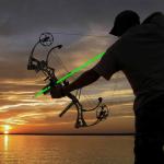 KEAUP 6 Pack Luminous Bowfishing Arrows with Broadheads