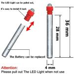 KEAUP 6 Pack Red LED Bobber Light Batteries