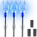 KEAUP Lighted Nocks for Arrows - 3 Pack (Blue)