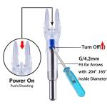 KEAUP Lighted Nocks for Arrows - 3 Pack (Blue)