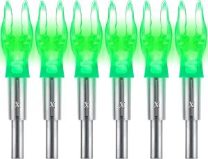6 Pack Lighted Universal Arrow Nocks .204/.233