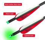 20-Inch Carbon Crossbow Bolts with Broadheads & Nocks