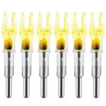 KEAUP 6-Pack Lighted Arrow Nocks .204 to .246