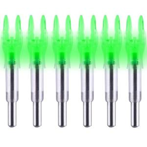 Lighted Arrow Nocks for 2" Arrows - 6 Pack