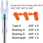 Lighted Arrow Nocks for 2" Arrows - 6 Pack