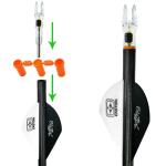 KEAUP 6-Pack Lighted Arrow Nocks .204 to .246