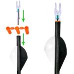 KEAUP 6 Pack LED Lighted Arrow Nocks