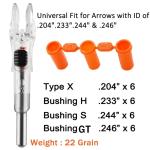 KEAUP Lighted Nocks for Arrows - 6 Pack