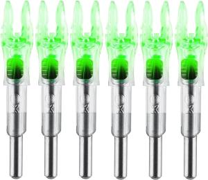 Lighted Nocks for Arrows - 6 Pack