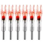 KEAUP 6-Pack Lighted Arrow Nocks .204 - .246
