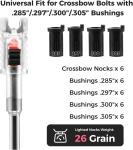 Universal Lighted Nocks for Crossbow Bolts - 6PCS