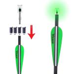 Lighted Crossbow Nocks 6-Pack with Bushings