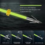KEAUP 6-Pack 32-Inch Luminous Bowfishing Arrows