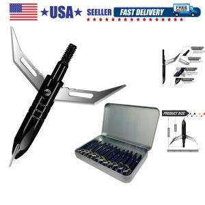 12-Pack 100 Grain Hunting Broadheads for Archery