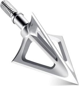 6-Pack 100 Grain Fixed Blade Broadheads, 1-1/8" Cut