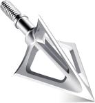 6-Pack 100 Grain Fixed Blade Broadheads, 1-1/8" Cut