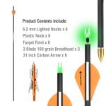 31-Inch Carbon Arrows with 100 Grain Blades