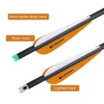 20-Inch Carbon Crossbow Bolts with 100 Grain Tips