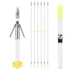 32-Inch Bowfishing Arrows with Broadheads – 6 Pack