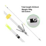 32" Bowfishing Arrows with Broadheads - 6 Pack