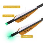 20-Inch Carbon Crossbow Bolts with Broadheads