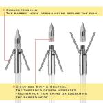 32" Bowfishing Arrows with Broadheads & Safety Slides