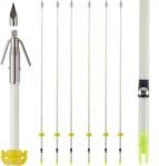 32-Inch Luminous Bowfishing Arrows with Broadheads 6-Pack