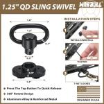 WarBull Tactical 2 Point Sling with QD Swivel