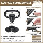 Tactical Rifle Sling with HK Hook and Soft Pad