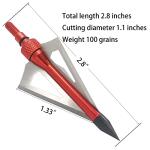LeeMui 12PK 100 Grain 3-Blade Broadheads